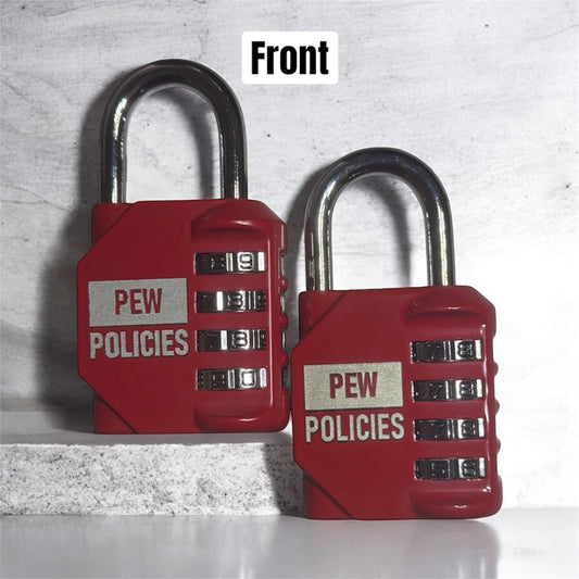 2 PACK PEW POLICIES LOCKS
